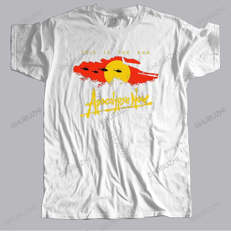 Fashion 80s Movie Apocalypse Now This Is The End T Shirt Men Short Sleeve Streetwear Vietnam War Congo Tshirt Cotton Tee Apparel S