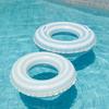 Orange Stripe Pool Float Inflatable Swim Tube Adults Swimming Float Ring Summer Water Swim Pool Floating Toys