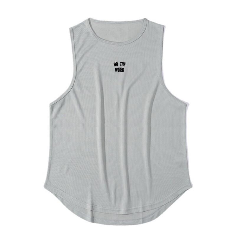 Muscleguys Summer Loose Mesh Tops Bodybuilding Vest Workout Shirt Muscle Guys Vest Mens Fitness Stringer Tank Top Printed Tops