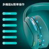 YOTMS Q3 Gaming PS5 Wired and Low USB Sound LED 30 Hours of Continuous Detachable Compatible with Xbox Blue Headset, Headset, Dual-Use Wireless,