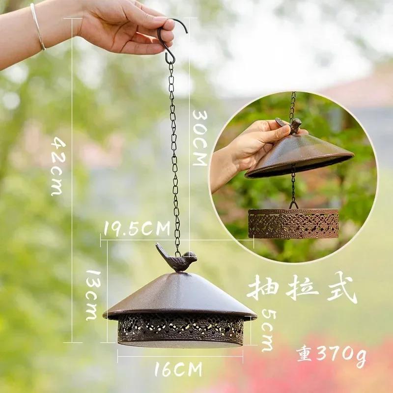 1pcs Mosquito Killing Incense Burner Outdoor Hanging Metal Mosquito Repellent Incense Burner Fireproof Incense Burner with Lid