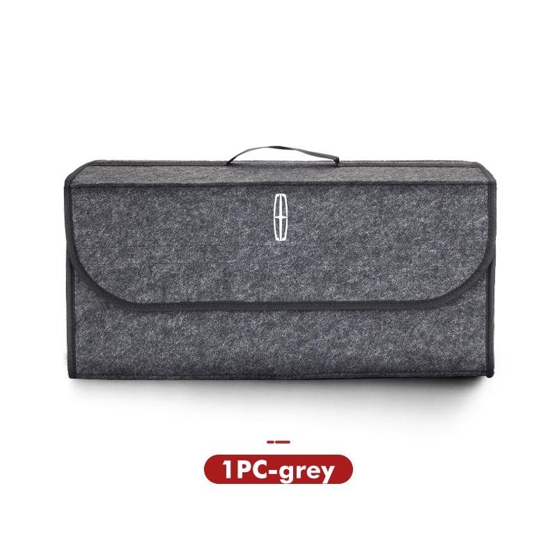 Car Trunk Foldable Storage Box Felt Organizer Stowing Tidying Bag Auto Accessories For Lincoln Navigator MKX Nautilus UU111