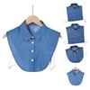 Denim Fake Collar Sparkling Rhinestones Adjustable Straps Machine Washable Detachable Collar Outfit Accessory