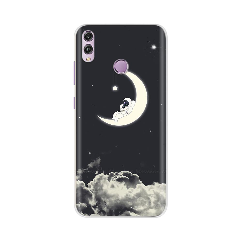 Für Honor 8X Hülle Mode Klare Bunte Weiche Handy-Rückabdeckung Für Huawei Honor 8X Silikon Funda Stoßfänger Schalen für Honor 8X
