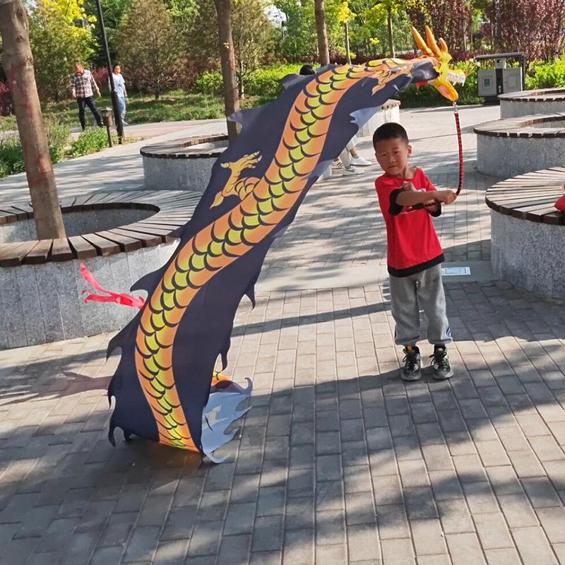 Colorful Children's Fitness Dance Ribbons - Outdoor Dragon Swing for Fun
