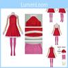 Rose Amy Cosplay Anime Stage Performance Costume Halloween Dress Womens