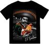 El Gallero Zapata Rooster Cock Mens T-Shirt Print On Shaka Wear Heavyweight Tee