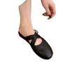 Niche Retro Round Head Flat-bottomed Bag Head Slippers Women's Summer Wear British Brock Cross Strap Lazy Half-tray Sandals