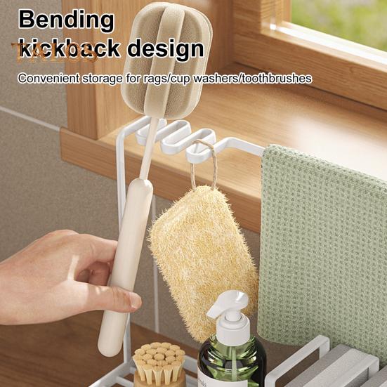 Suport de depozitare Suport pentru burete Construcție robustă Bucătărie rezistentă la sarcină Dormitor Dozator de săpun vase cu tavă detașabilă