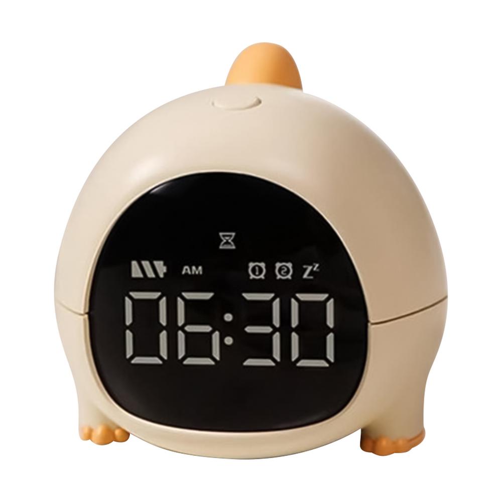 

Dinosaur Clock LED Display Cute Dinosaur Bedside Clock Digital Alarm Clock Children Bedroom Creative Digital Clock жёлтый