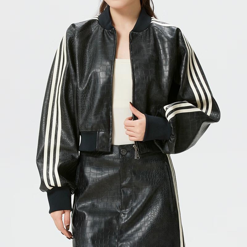 Adidas Women s Sportswear Leather Jacket L