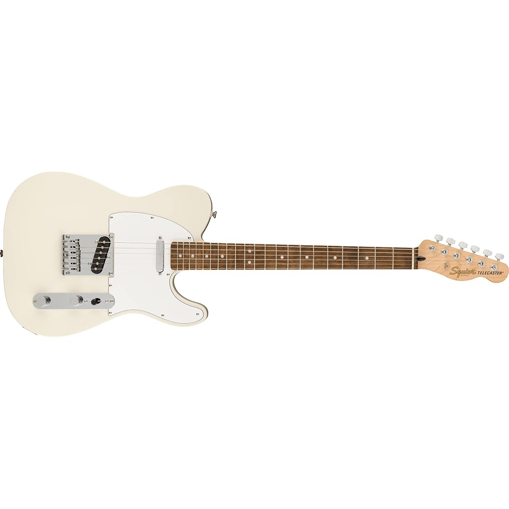 Squier by Fender Electric Guitar Affinity Series™ Telecaster®, Laurel Fingerboard, White Pickguar...