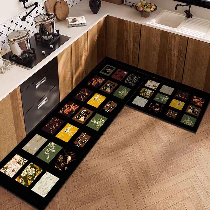 

Американский ретро кухонный коврик, Абсорбирующий коврик из диатомовой земли, Противоскользящий ковер, Водонепроницаемый и маслостойкий коврик 20X20CM 1PC random color