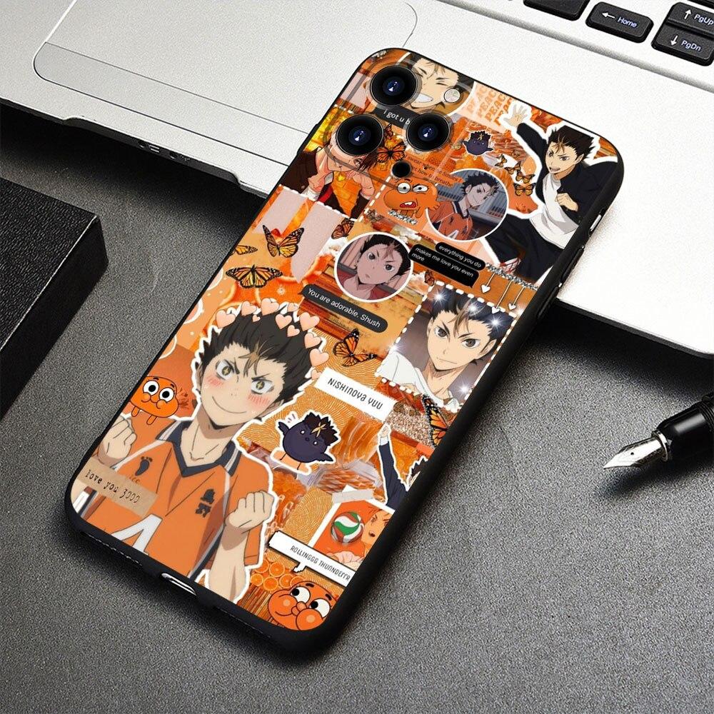Husa pentru Apple iPhone XR 12 XS 14 7 8 Plus 11 X 13 Pro Max SE 6S Mini 5S SE2 6 5 Husa de telefon Haikyuu Volleyball Anime