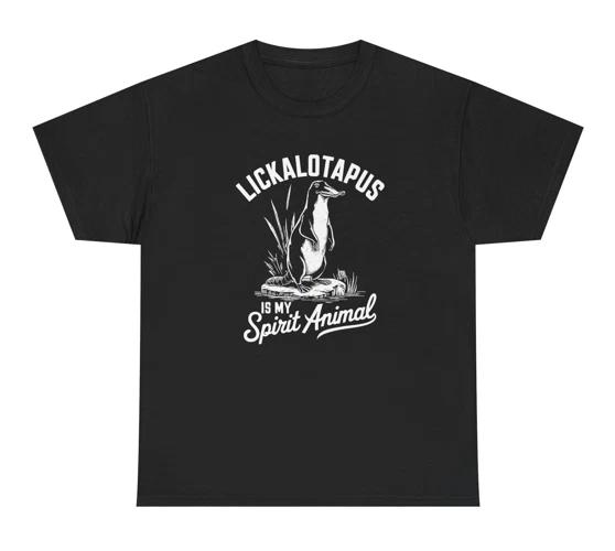 Lickalottapus Is My Spirit Animal T Shirt Funny Animal Lover Gen Z Innuendo Tee 3XL