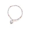 Titf Heart Shape Pendant Women's Synthetic Stone Bracelet