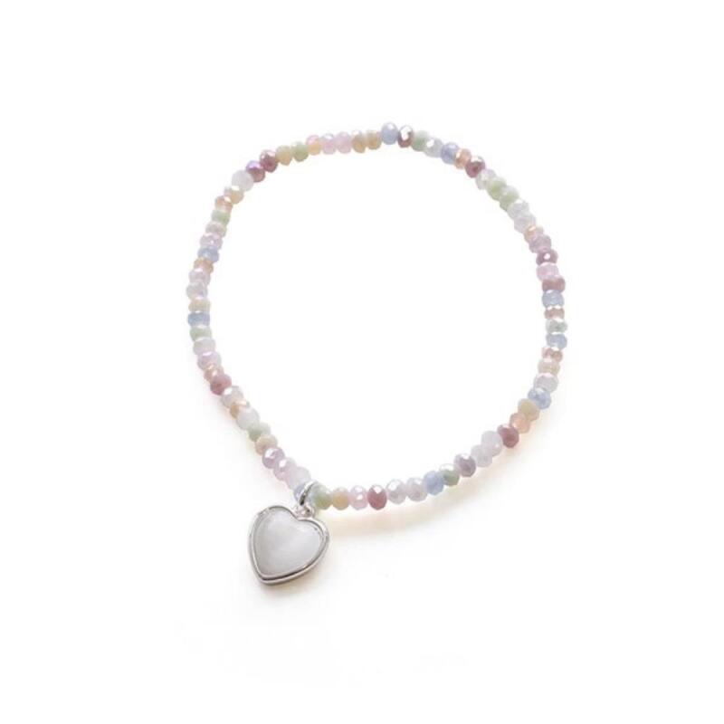 Titf Heart Shape Pendant Women's Synthetic Stone Bracelet