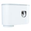 Wall Toothbrush Holder Top Storage Tray Adhesive Wall Mounted Toothbrush Rack with Toothpaste Dispenser for Bathroom