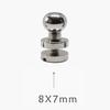 20set Brass Rivets Silver Abrasion Resistance   Projects Accessories for Belt Handbags