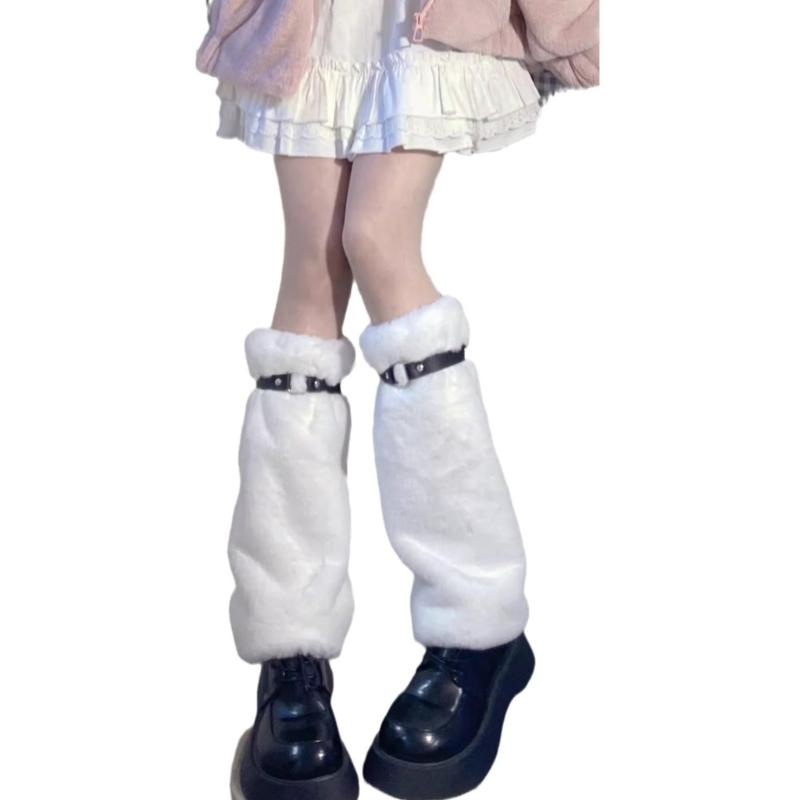 Faux Furs Leg Warmers for Womens Winter Warm Furs Boot Cuffs Covers,Cozy,Christmas,Halloween,Party, Cosplay Costume