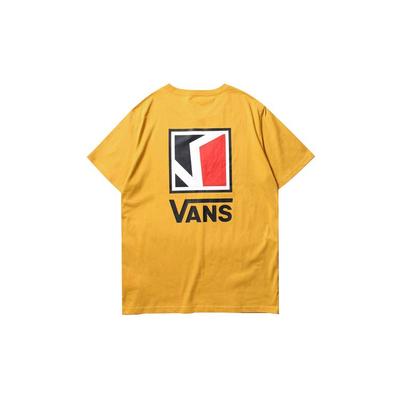 Vans T-shirt Classique à Manches Courtes avec Imprimé Logo Unisexe Hauts Jaune VN0A4P4G50X