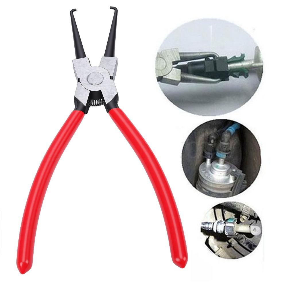 9 Inch Fuel Line Pliers Built-In Return Spring Universal Quick Release Pliers Anti-Slip Handle Fuel Hose Pliers