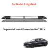 For Tesla Model Y Juniper 2025 Model 3 Highland 2025-2025 ABS Front Grill Guard Mesh Air Inlet Vent Cover Car Bumper Accessories