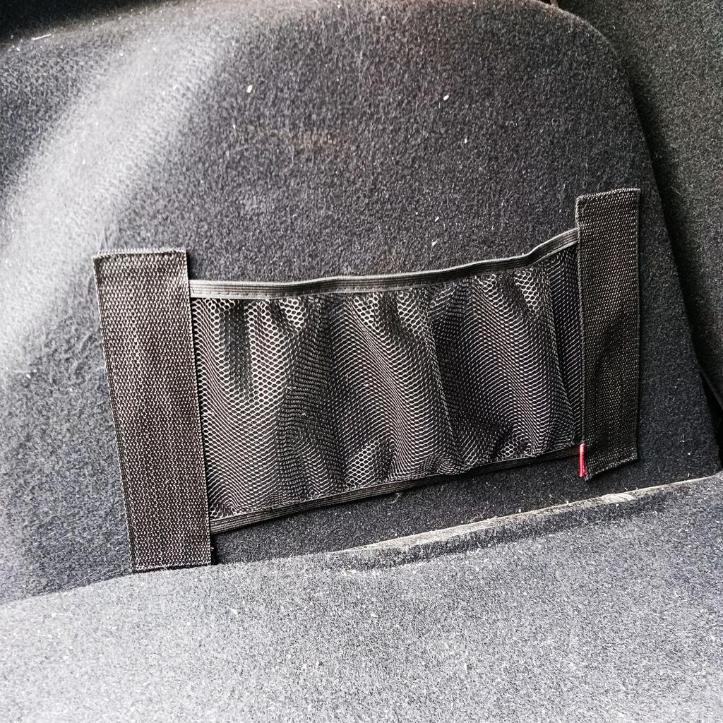 Car Back Rear Storage Net Seat Elastic String Net Magic Sticker Universal Mesh Storage Bag Auto Car Trunk Organizer Wholesale