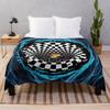 Color Rubik'S Cube Pattern Flannel Blanket Digital Printing Blanket Bedspread Leisure Sofa Blanket