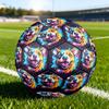 1pc Colorful Dog Art Size 5 Soccer Ball Professional Match Training Football Indoor &Outdoor Sports Ball Lightweight Durable C6583