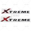 3D X Treme Car Trunk ABS Chrome Adhesive Badge Emblem Rear Body Tailgate Adhesive Badge for Land Cruiser EA8