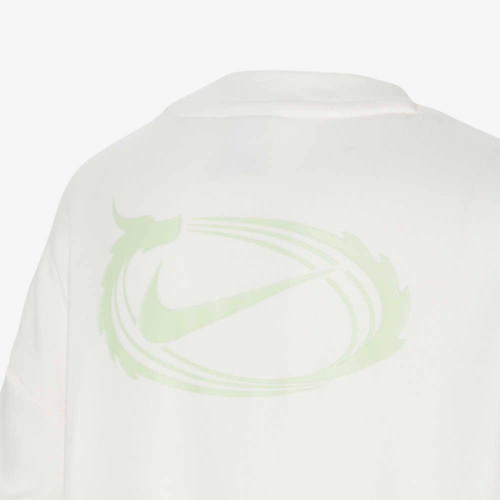 Nike Solid Color Round Neck Casual Long Sleeve Sports Sweatshirt Kids Tops Sail-White FZ6561-133