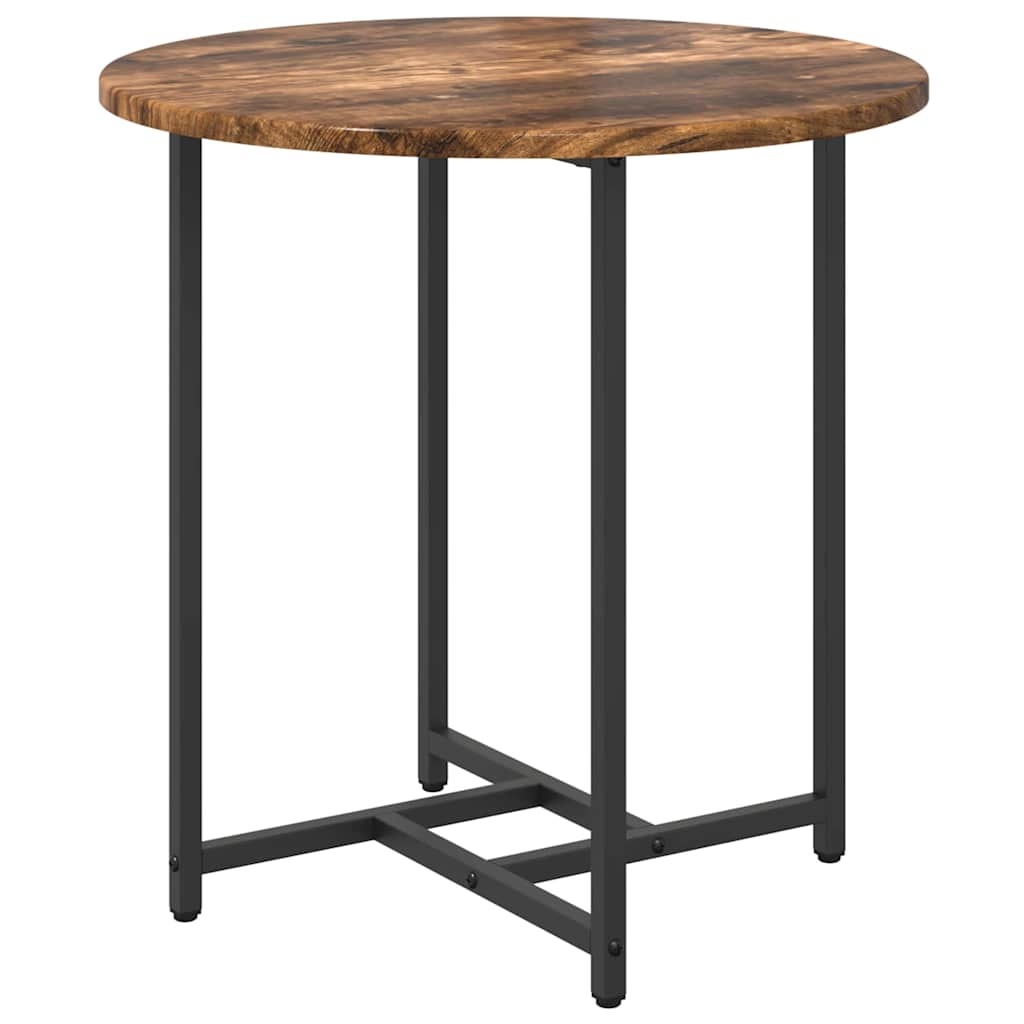 Side Table Set 2 pcs Smoked Oak and Black