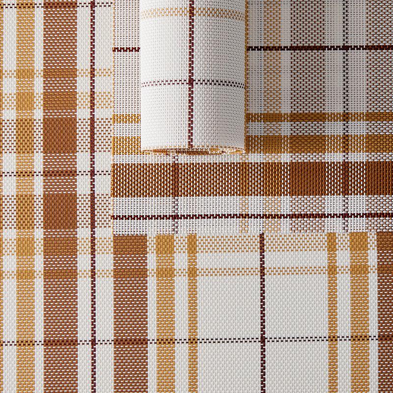 Japanese-style simple placemat Western food mat Household plaid table mat Dining table mat Coaster bowl mat Woven anti-scalding and heat insulation ma