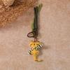 Forest Fabric Kitten Pendant: Retro Cartoon Bag Charm & Keychain