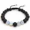 Energy Volcanic Stone Yoga Bracelet - 8mm Natural Woven Beads
