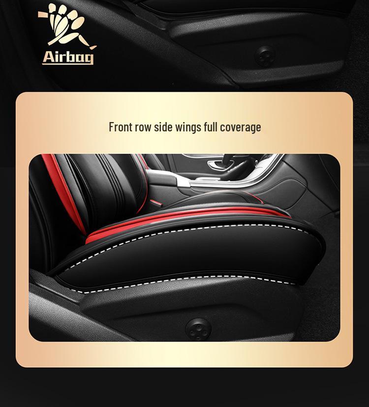 Universal 25-Year Car Seat Cushion - All-Season, Full Leather Cover, Hot-Selling