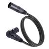 XLR Mikrofon Verlängerungskabel Adapter 90 Grad XLR Buchse auf Gerader XLR Stecker Kabeladapter für
