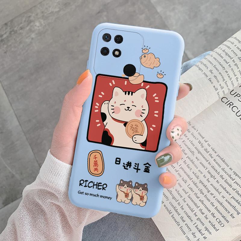 For Redmi 10C 10 C Back Cover Protective Case Soft Silicone Cute Cartoon Cat Frog Phone Case For Xiaomi Redmi 13C 14C 12C Coque