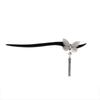Elegant Silver Butterfly Tassel Hairpin - Modern Minimalist Design