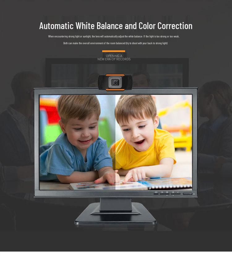 1080P HD USB Webcam for Online Classes & Live Meetings