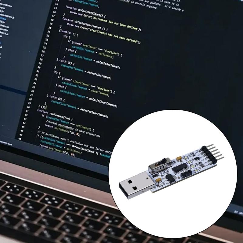 MultiLevel USB To TTL Serial Adapter Module 4Voltage Output 5V 3.3V 2.5V 1.8V Universal Compatibility Compactly Design