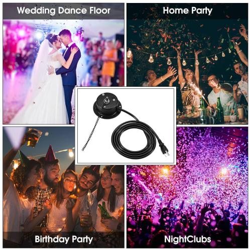 NuLink 3 RPM Mirror Ball Motor, Heavy-Duty Disco Ball Motor Rotator, Supports 4, 6, 8, 12, and 16-inch Balls, for Indoor Nightclubs, DJs, and Party De