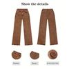 Plus Size Women's Casual Washed Stretch Straight Leg Jeans