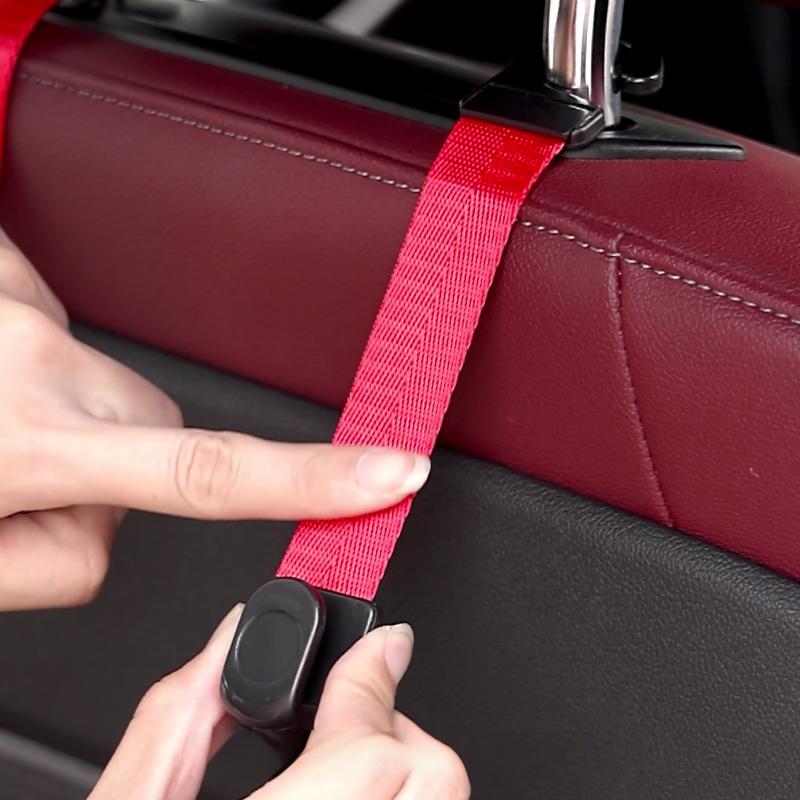 2Pcs Car Storage Interior Accessories Car Headrest Hooks Hanger For Bags Seat Back Organizer Holder Clips Auto Fastener Hooks