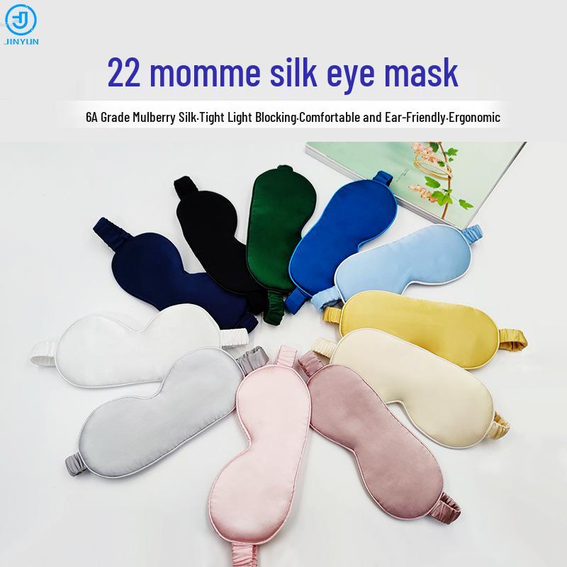 Silk Sleep Eye Mask 22 Momme Double-Sided Mulberry Silk with Wrapped Band