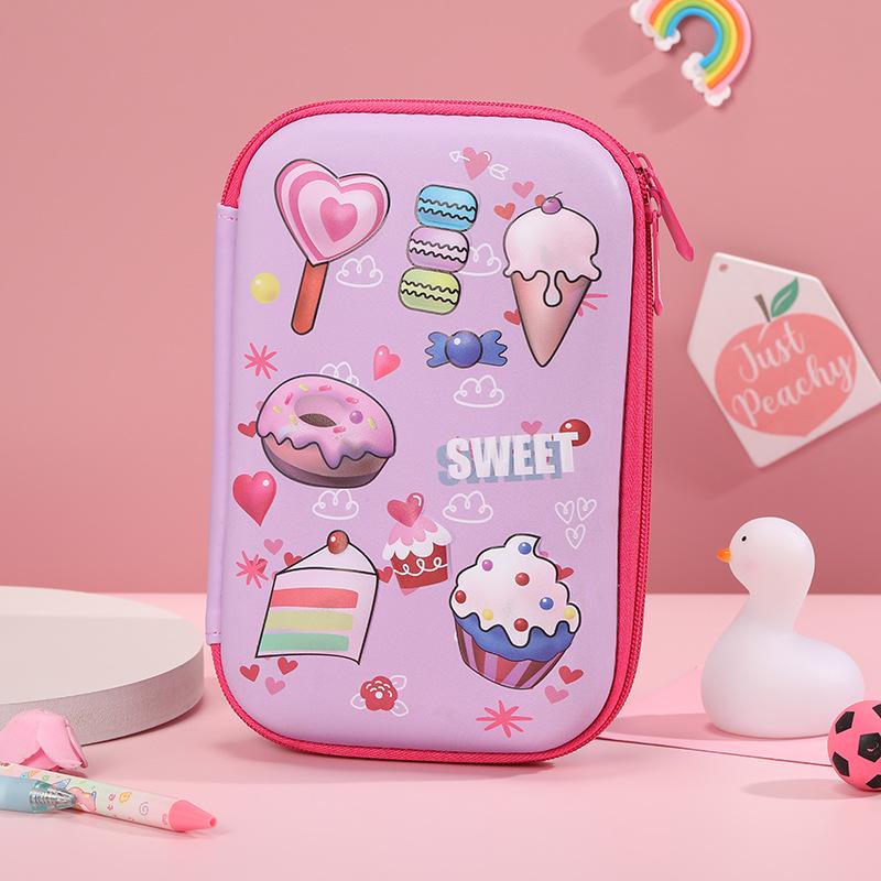 Cartoon Astronaut Large Capacity Pencil Case - Multi-purpose EVA Pencil Box for Kids