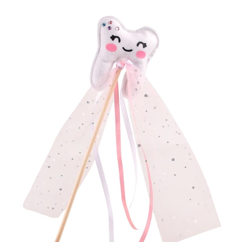 

Tooth Fairies Wand For Childrens Costume Play Soft Nonwoven Fabric Halloween Party Decoration Stage Performances Accessory рожевий