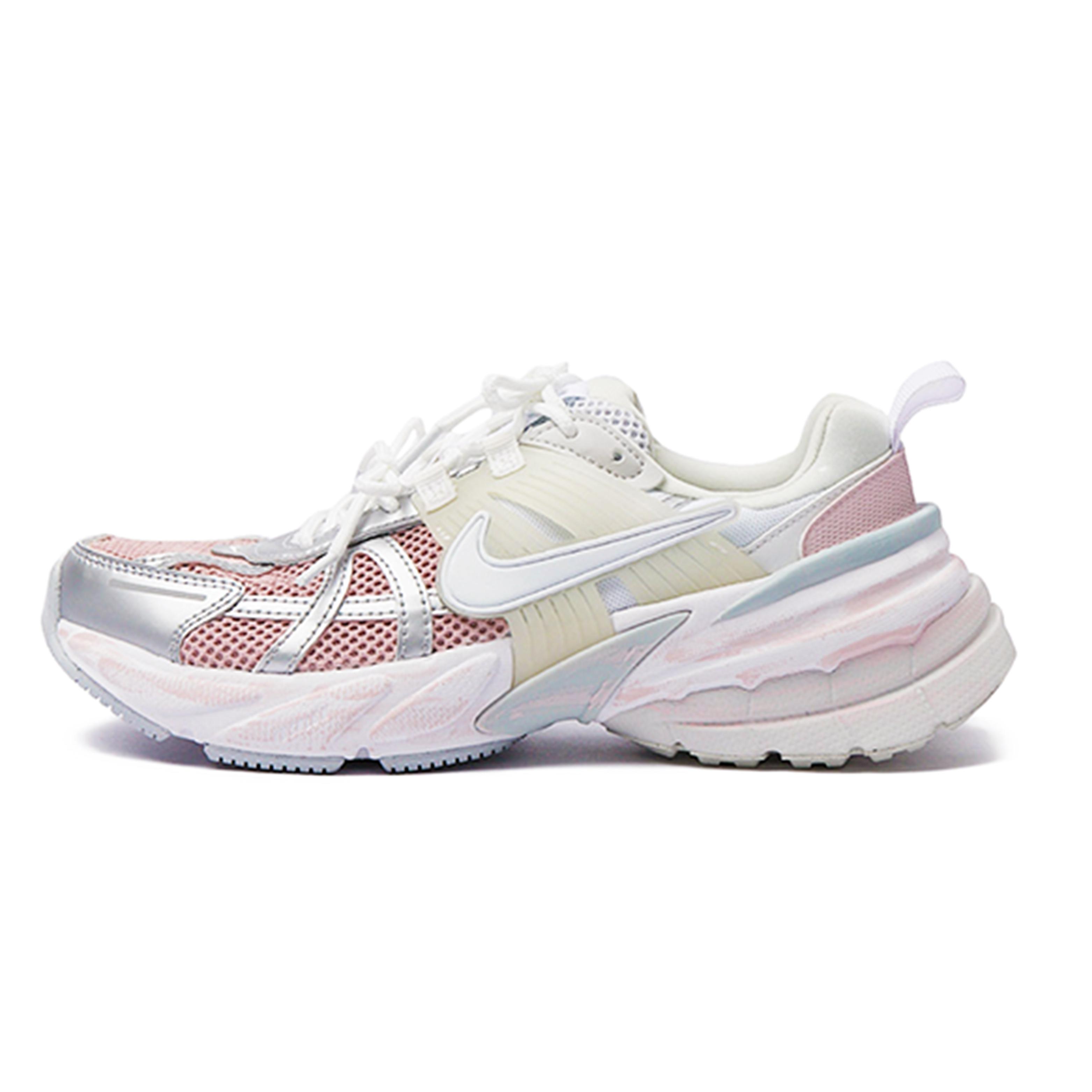 

Nike V2K Run Abrasion Resistant Breathable Low top Running Shoes Women s Pink White Silver FD0736-104(Team15-) 36