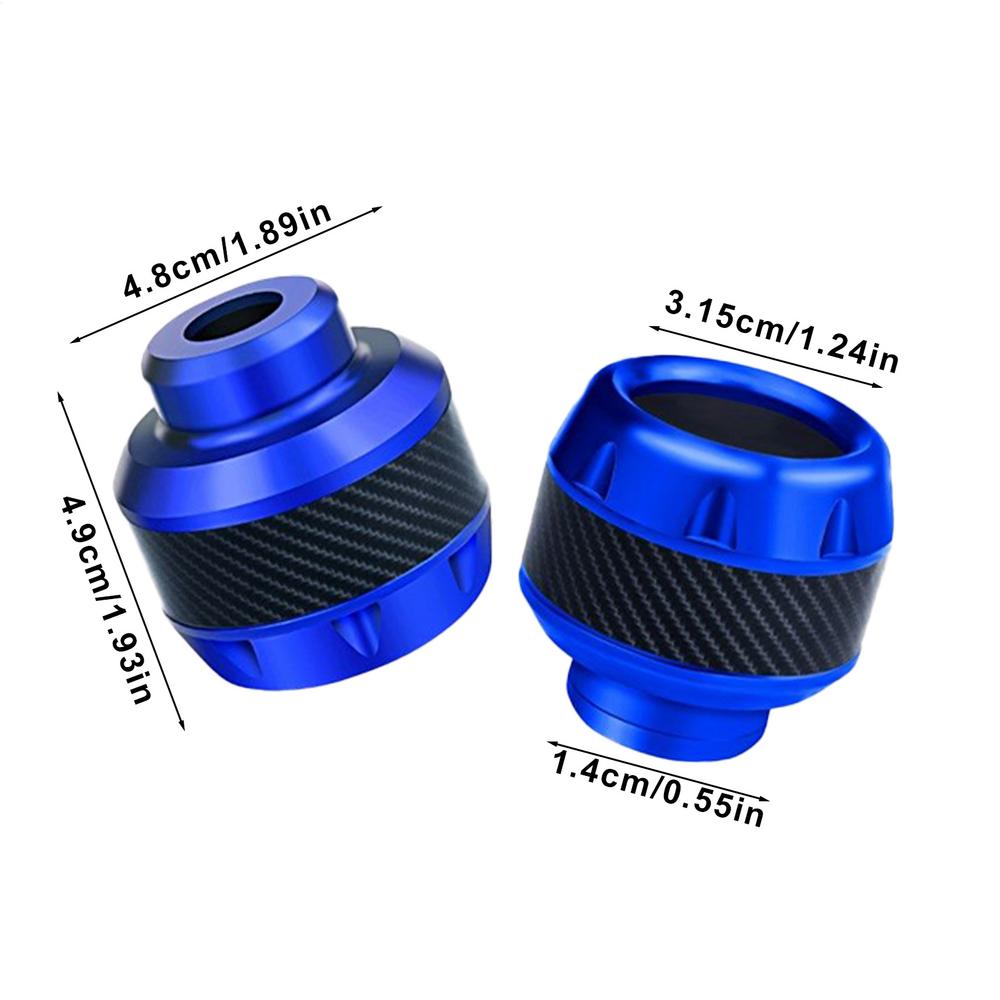 2pcs Motorcycle Anti-fall Cup Aluminum Alloy Motorcycle Front Fork Cover Wheel Front Fork Frame Falling Protection Pads Sliders